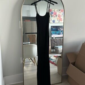 Skims Ribbed Long Slip dress